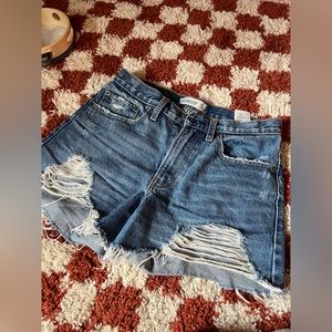 Size 25(0) Abercrombie and Fitch Denim high rise shorts!